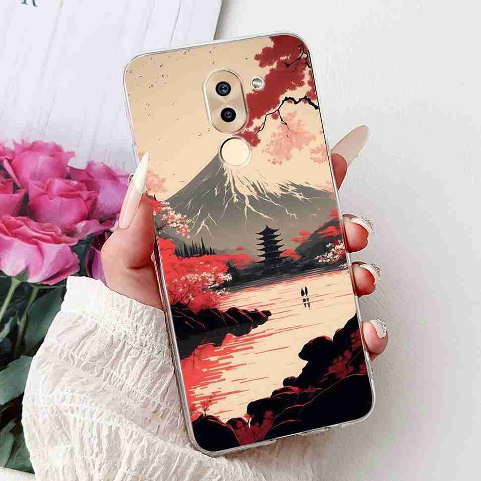 For Huawei Honor 6X BLN-AL10 Case Cute Cartoon Painting Soft Silicone TPU Cover For Honor 6X 6x BLN-L21 5.5" Popular Cats Shell