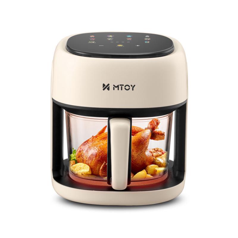 

MTOY Multifunctional Visual Air Fryer: Large Capacity, Oil-Free Electric Oven білий