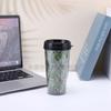 Water bottle stainless steel coffee cup double layer plastic cup portable outdoor car cup water cup hand cup thermos cup