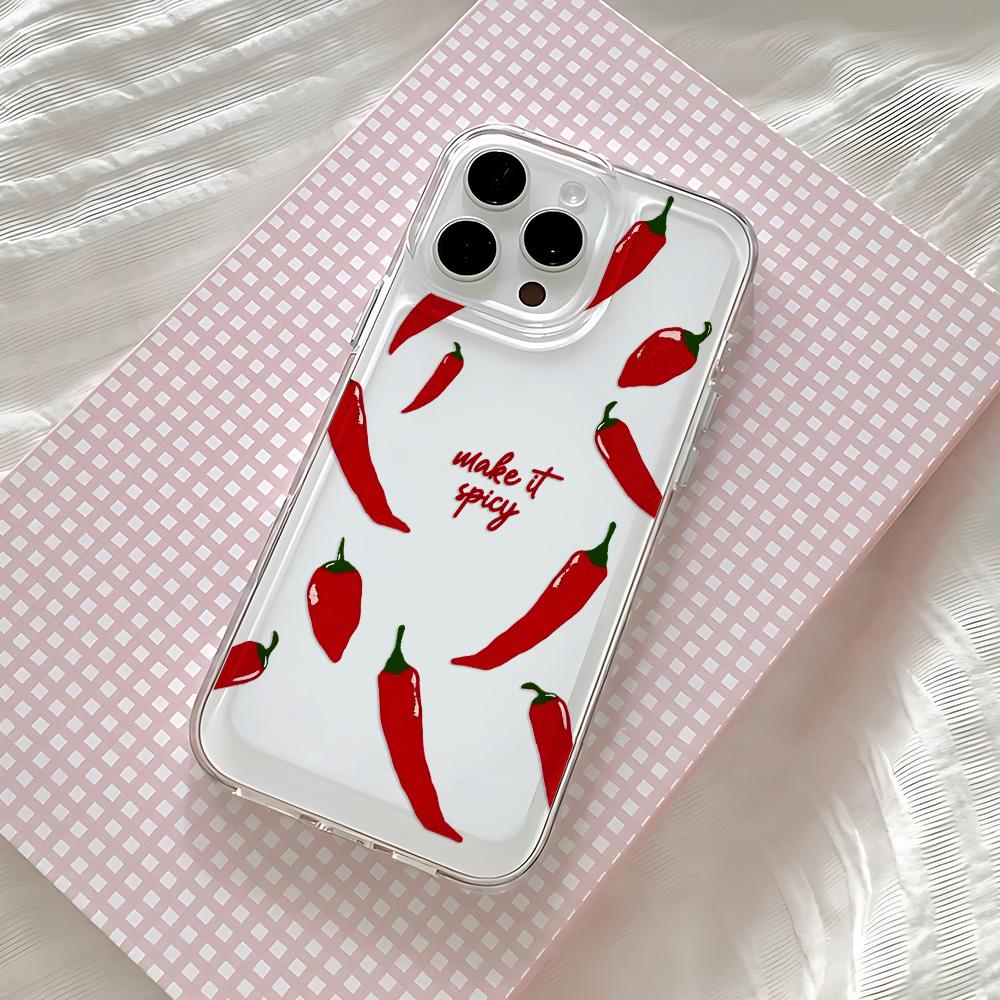 Beaded Pomegranate Sun Phone Case For iPhone 17 16 16e 15 14 13 12 11 Mini Pro Max X XR XSMax 8 Air Plus Transparent Back Cover
