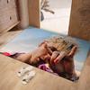 M-machine Gun Kelly Singer Floor Mat Soft Flannel Rug Non-Slip Absorbent Mat For Bathroom Bedroom Home Decor
