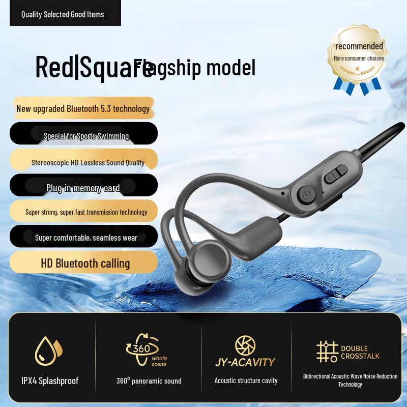 

Y12S In-Ear Bone Conduction Bluetooth Headset with Memory Card Support for Swimming and Sports