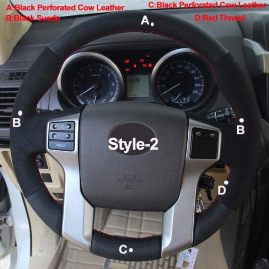 DIY Suede Steering Wheel Cover For Toyota Tacoma Tundra Sequoia 4Runner 14-