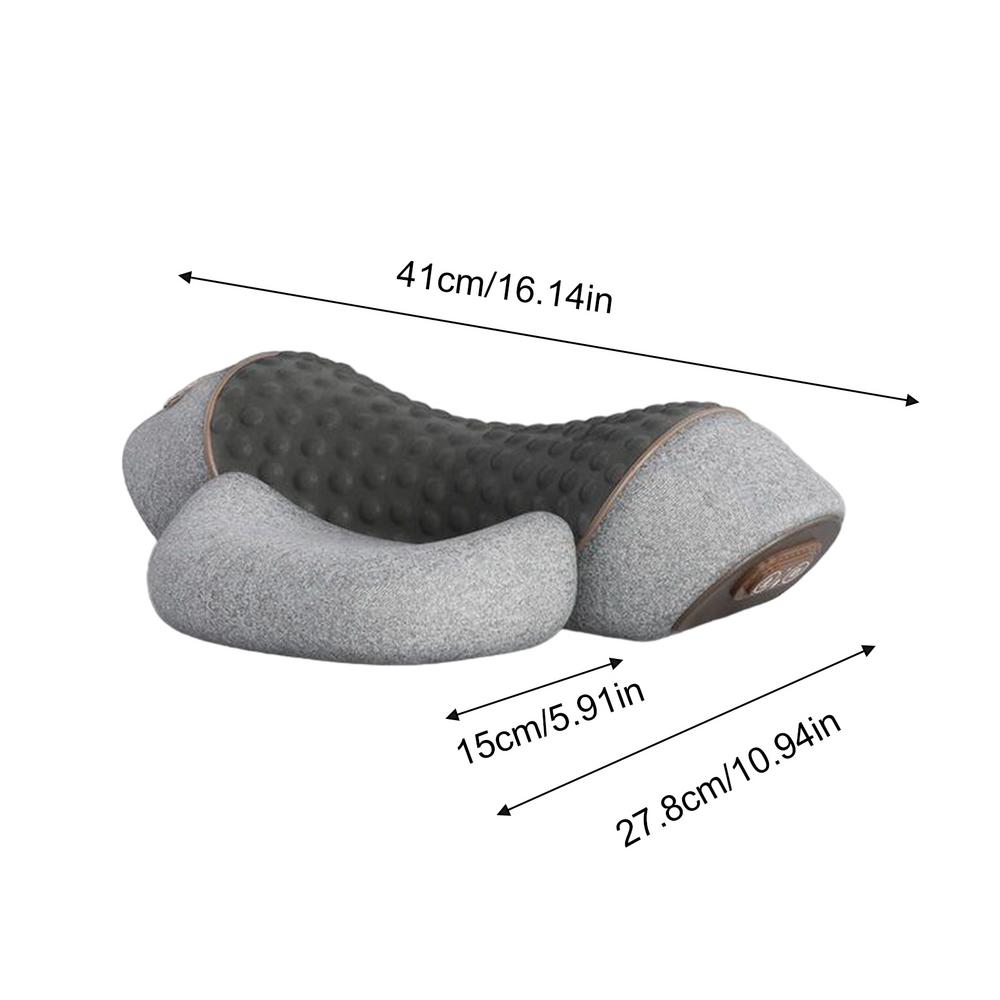 Heated Neck Pillow Muscle Relax Pillow Memory Foam Ergonomic Electric Relief Support Cervical Portable Massager For Neck Back