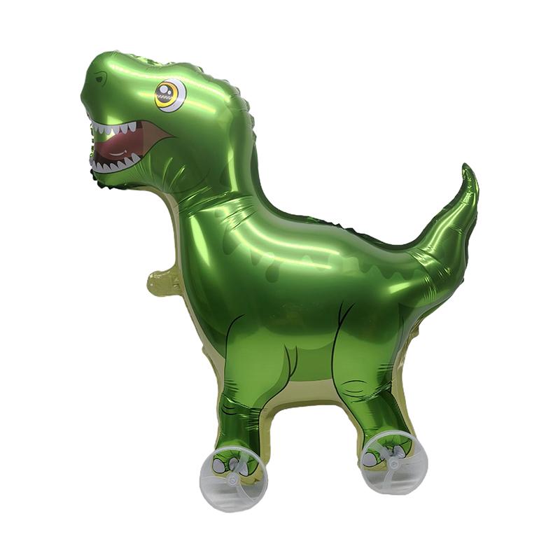 4D Cartoon Foil Balloons Elephant Stand Walking Balloon With Wheel For Kids Birthday Party Decoration Baby Shower