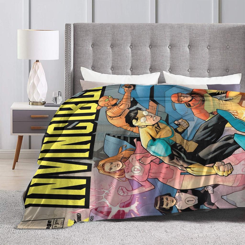 Unbesiegbar Film Flanelldecken Weiche Langlebige Überwurfdecke für Schlafzimmer Camping Grafische Tagesdecke Sofa Bettbezug