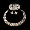Bridal Wedding Jewelry Bright Diamond Zircon Ring Bracelet Necklace Earrings Four-piece Female
