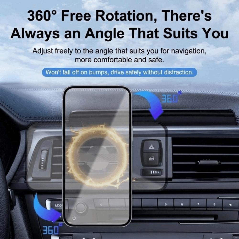 Strong Magnetic Adsorption Phone Mount Anti-Shake Strong Magnetic Adapter  Car Navigation