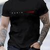 Summer Oversized T Shirt Man Loose Paris Creative Male TShirt Letter Print Casual Slim Round Neck Short Sleeved TShirt Top