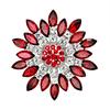 Gioielli con strass di cristallo con spilla a forma di fiore da donna per il regalo della festa nuziale