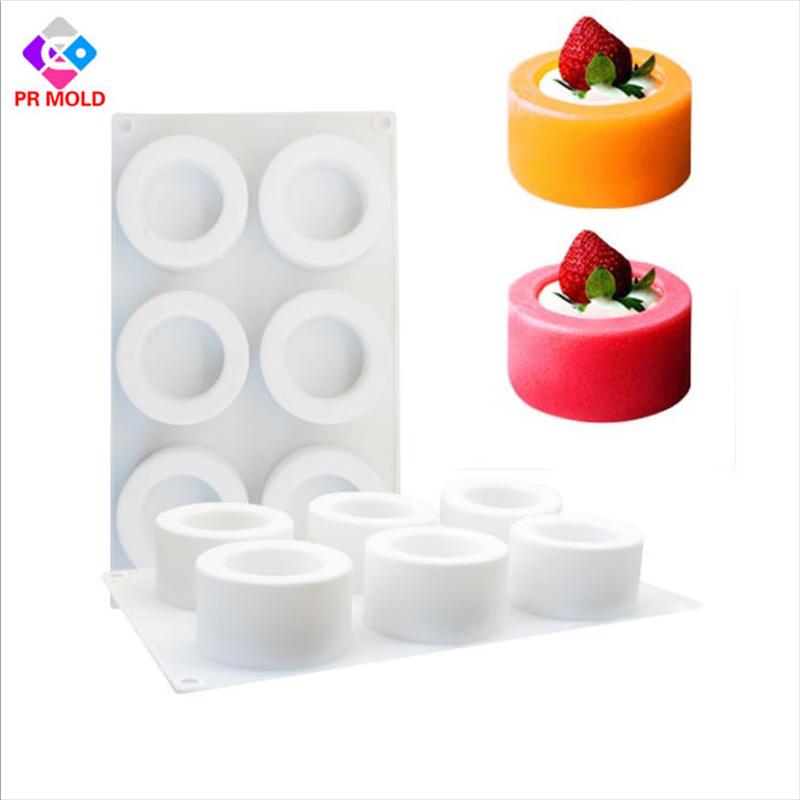 LISM Six-Cavity Silicone Pudding & Mousse Mold