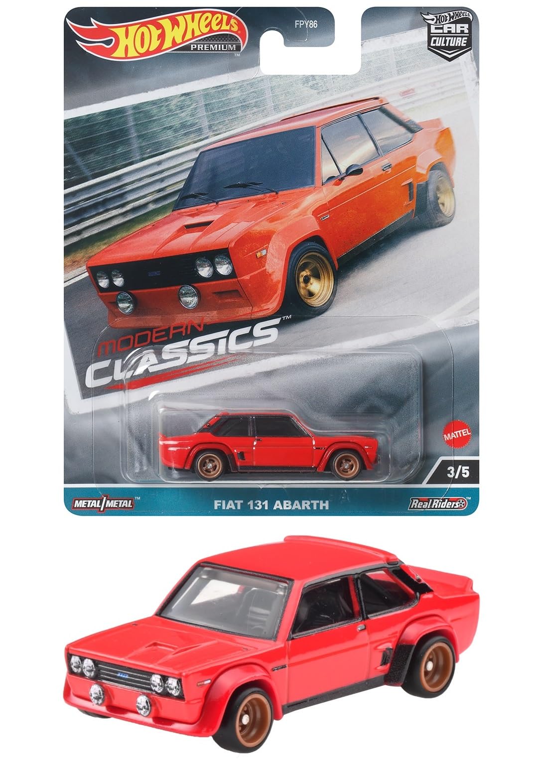 

Hot Wheels Car Culture Modern Classics Fiat 131 Abarth 3 and HKC64 - [Ages up]