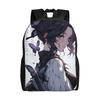Demon Slayer Anime Backpack Tokitou Muichirou Print Student School Bag Teen Girls Travel Rucksack Casual Daypack Mochila Gift