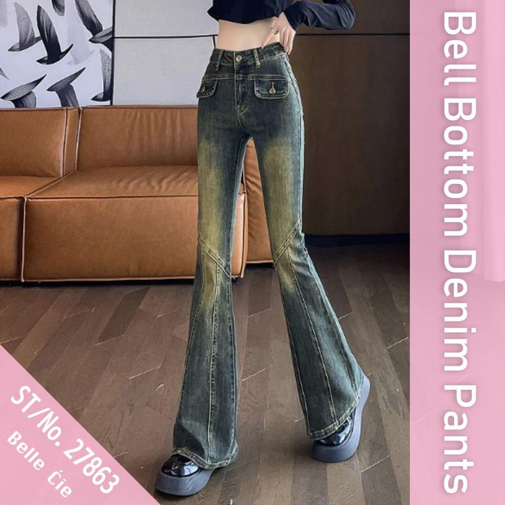 Belle Cie Bootcut Denim Long Legs Women's Pants, (ST/No. 27863) (L)