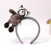 Children's Cartoon Raccoon Hair Hoop Comfortable Stretchy Hairband Stylish Headdress Daily Wear Play Costume