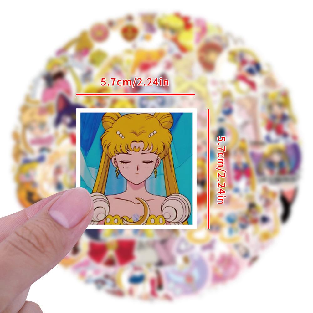 110 New Sailor Moon Cartoon Graffiti Stickers Scooter Suitcase DIY Stickers