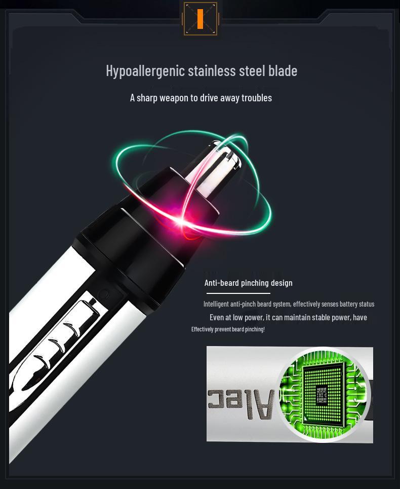 4-in-1 Electric Nose, Ear, and Eyebrow Trimmer Set