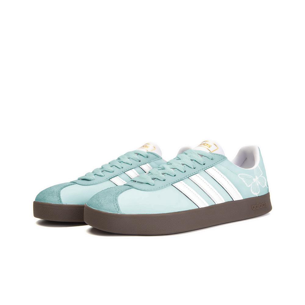 Adidas Neo VL Court 2.0 Slip Resistant Abrasion Resistant Low top Skateboard Shoes Unisex Cyan ID6015(Team354-)