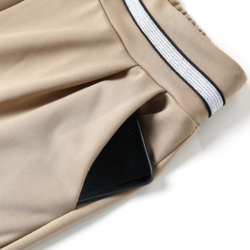 Women's High-Waisted Stretch Casual Pants - Summer 7/8 Length, Comfortable Fit