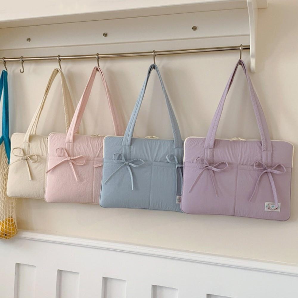 Bowknot Laptop Sleeve Cover Bag Portable Notebook Sleeve Pouch Laptop Accessories