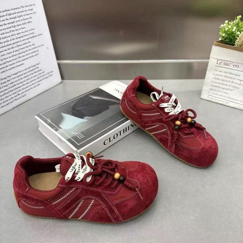 

Summer new inner heightening thick-soled breathable retro versatile casual sports shoes women 40 красный