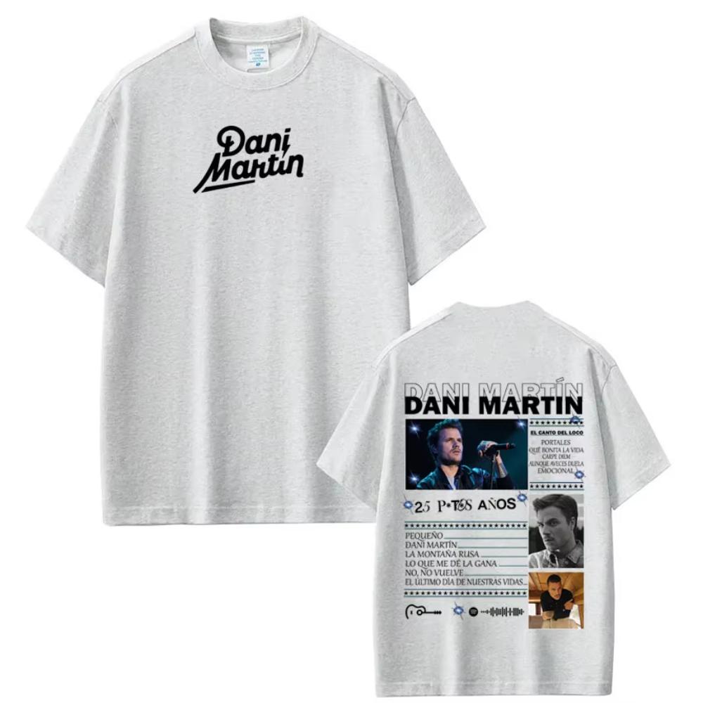 Dani Martin Album Tour Merch T Shirts Men Women Clothing Fashion Vintage Short Sleeve T-shirt Cotton Casual Loose O-Neck T-shirt