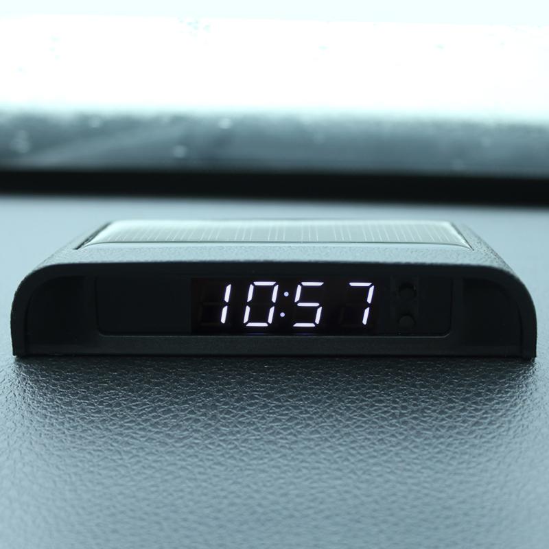 Solar Car Clock Thermometer Date Week Cycle Display Automatic Switching Machine High-Precision LED Digital Car Clock Watch