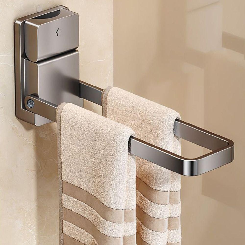 Space-Saving Foldable Towel Rack Moisture-Resistant Bath Towels Rack Hanger Organizer Rack  Closet