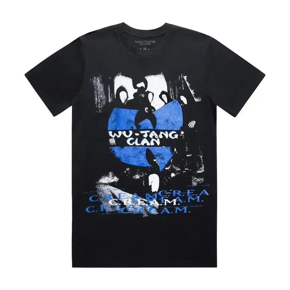 WuTang Clan Rock Punk Style Vintage 90s Short Sleeve Turtleneck Streetwear 100 Cotton Printed TShirt Casual Unisex Tshirts