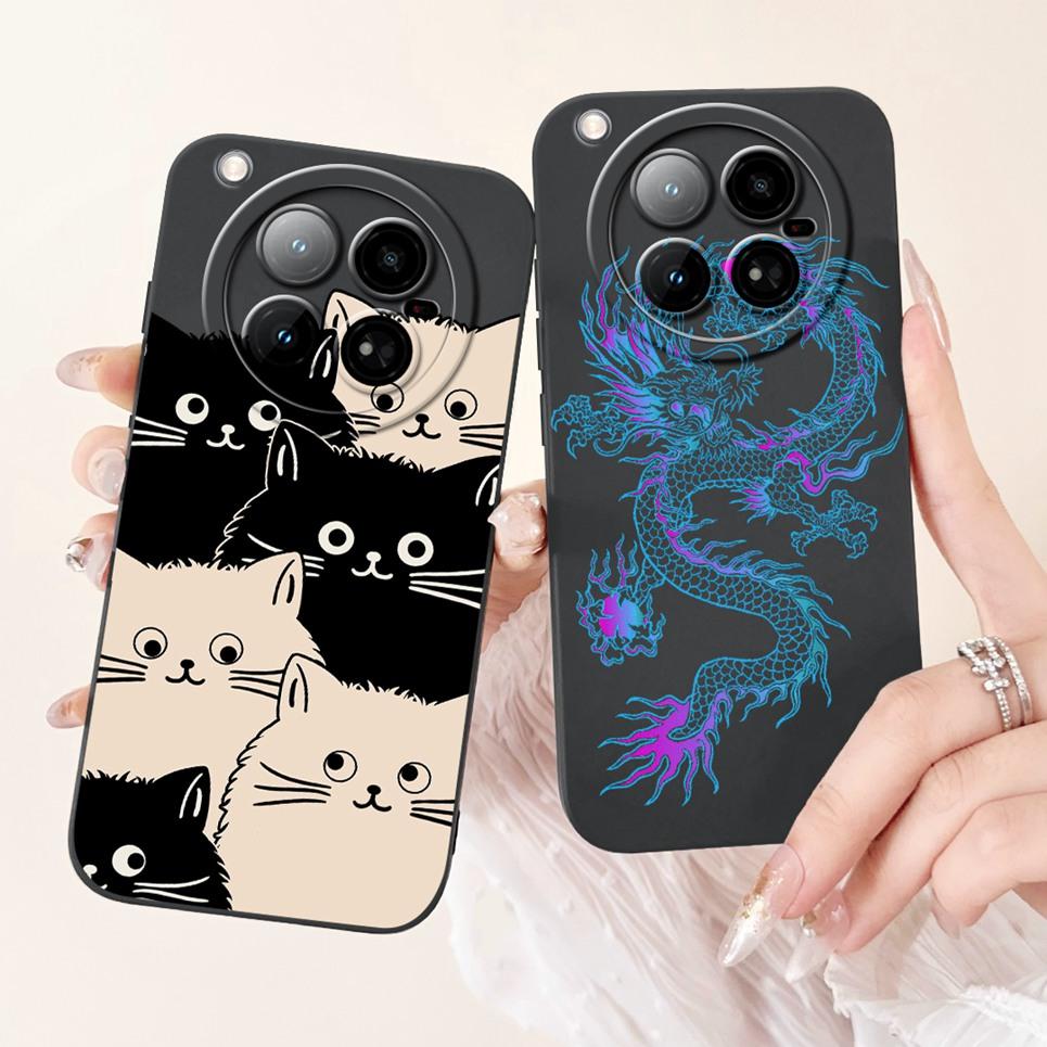 Cartoon Fashion Back Cover For Infinix Zero 40 4G X6860 Phone Case Soft Silicone Dragon Astronaut Black Cat Funda Zero40 Bumper
