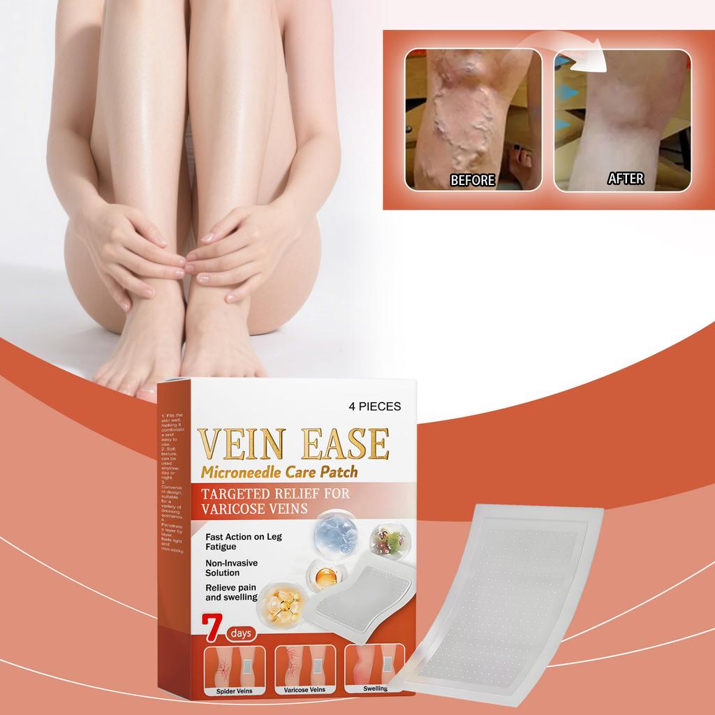 The Microneedle Patch For Relieving Varicose Veins In The Legs Improves Blood Circulation, Providing Breathability And Comfort.