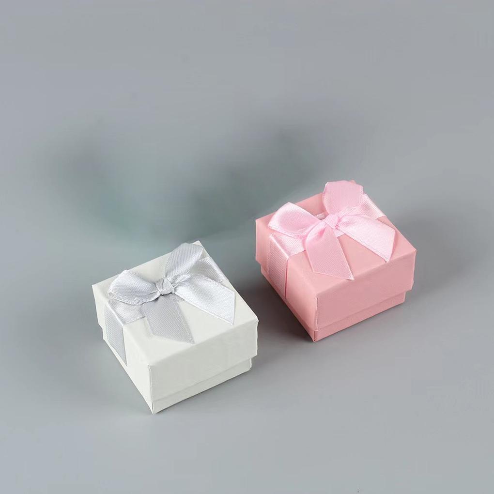 Box Jewelry Gifts Ribbon Nordic Boxes Lady Necklaces Earring Necklace Casket Case Ornament Decoration Wedding Halloween
