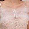 Hochzeitsschal Damen Tüllschal Tüll Hochzeitsstola für Braut Brautstola Wickel Schulterfreier Schal Durchsichtiger Brautschal
