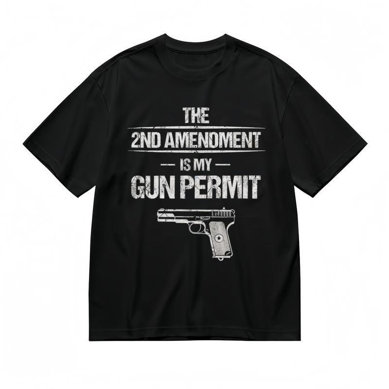 

Men s Comfy Slight Stretch Breathable Classic T-Shirt 2nd Amendment Graphic Tee 3XL