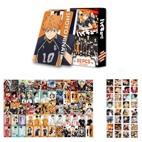 Haikyuu! Trading Cards, LOMO Cards, and Accessories, featuring Hinata Shoyo, Kageyama Tobio, Kuroo Tetsuro, Tsukishima Kei, and Sugawara Koushi. Karas
