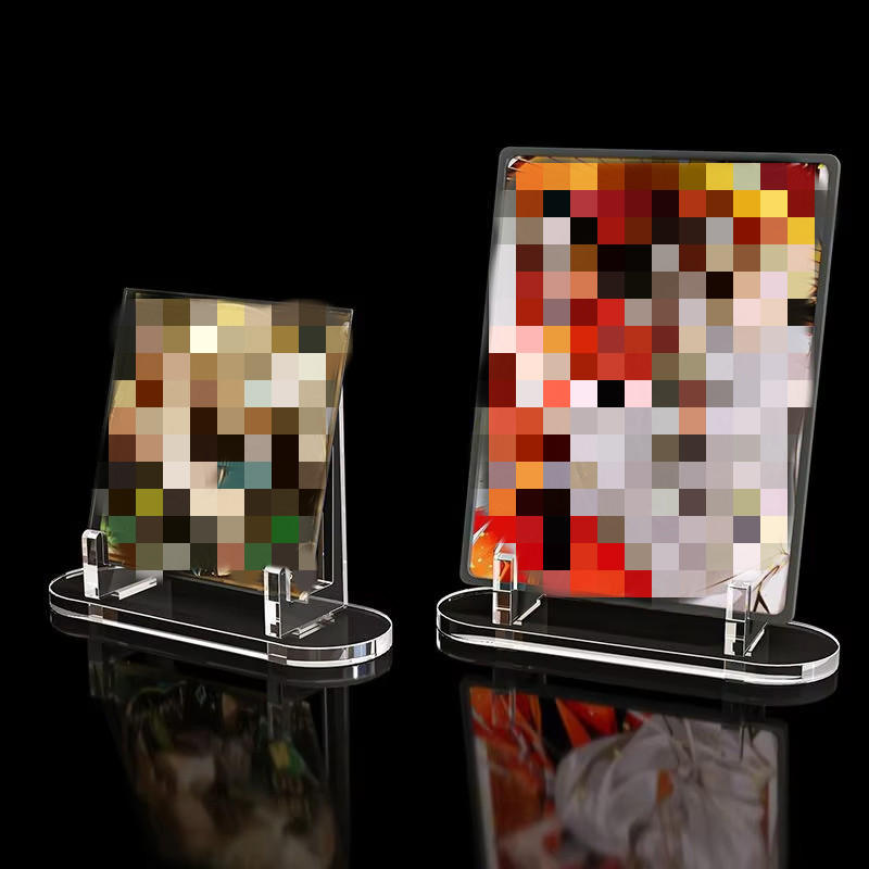 10-50PCS Acrylic Clear Stand Acrylic Easel Display Stand Multi-Functional Holder for Plate Card Commemorative Coin Collectibles Home Office Decoration