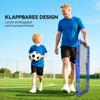 Double Sided Football Rebounder Net, Football Rebound Goal with Five Adjustable Angles, Blue