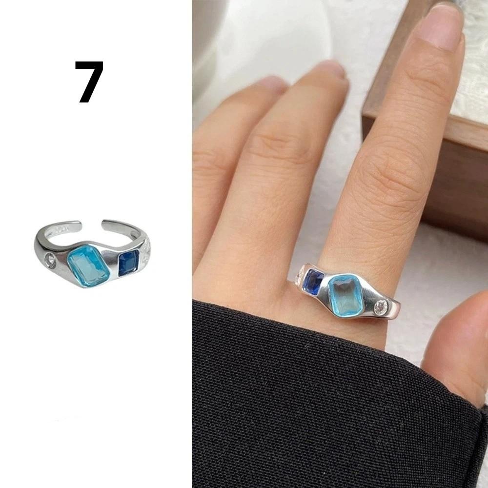 Irregular Shape Crystal Ring Minimalist Handmade Opal Ring Fashionable Gemstone Ring Girls Gift