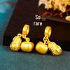 New Year Golden Sand Women's Good Fortune Necklace: Alloy Pendant for Wealth & Blessings