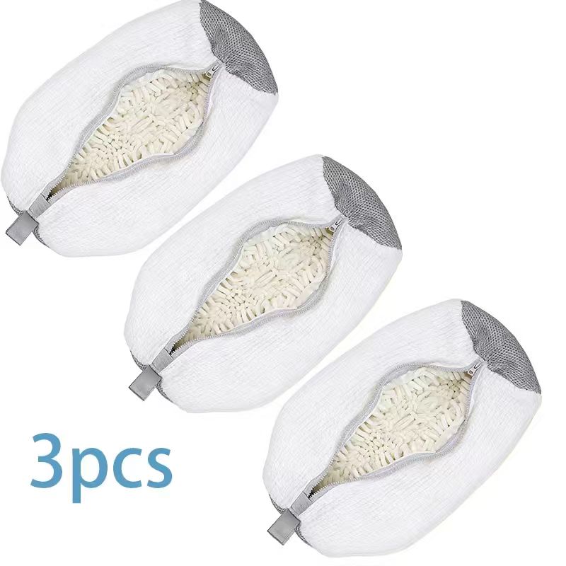 Reusable Shoe Wash Bag Machine Washable Cleaning Bag With Self-locking Zipper for All Shoes Size and Type,for Washer and Dryer