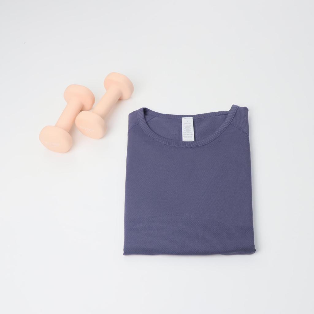 In Stock: Women's LU3.0 Short Sleeve Round Neck Yoga & Running Slim Fit T-Shirt