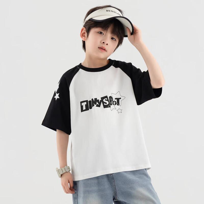 Duoduojia Boy's Cooling Printed Cotton T-Shirt