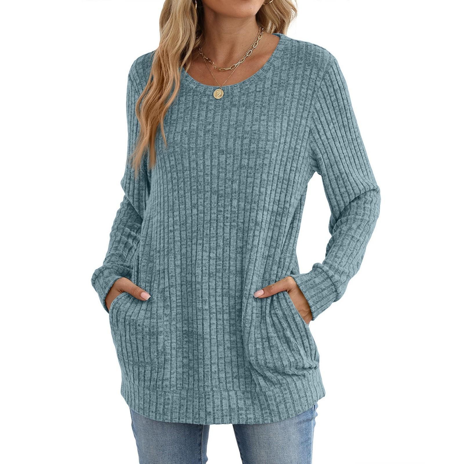 

Женские рубашки с длинным рукавом, свободного кроя, с круглым вырезом, повседневные топы, легкие пуловеры, осень XXL