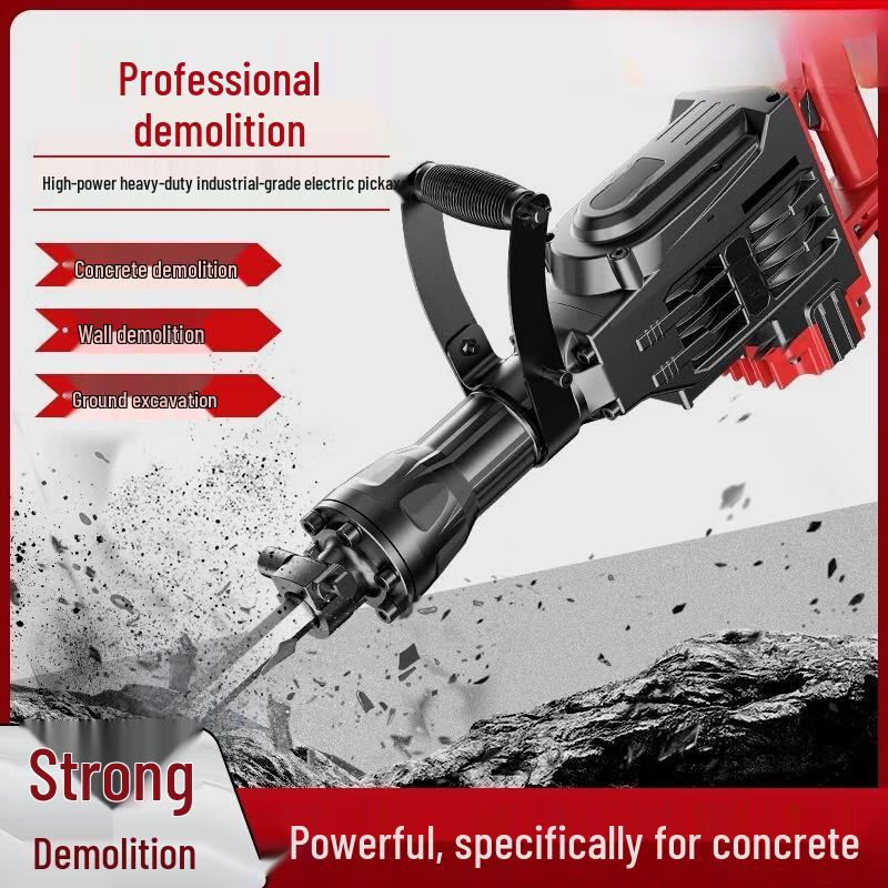 Longma Tribe Industrial Heavy-Duty Electric Demolition Hammer CN plug (adapter included)