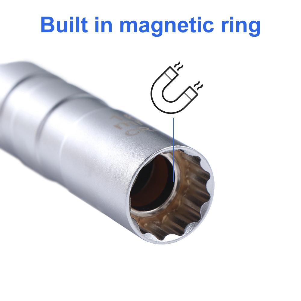 14/16mm Drive Sockets Car Removal Tool Magnetic Flexible Spark Plug Sleeve Spark Plug Socket Socket Wrench Spark Plug Wrench