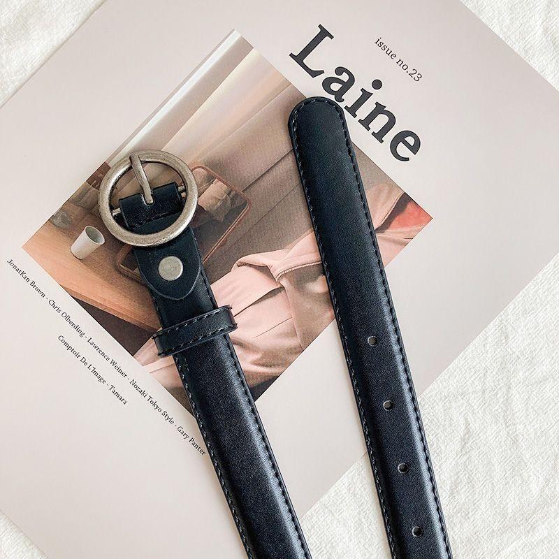 Little Trendy Girls Denim Pants Belt For Summer With Simple And Design Elegant