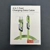High-Quality PD27W 4-in-1 Fast Charging Braided Cable, Compatible with Apple 15
