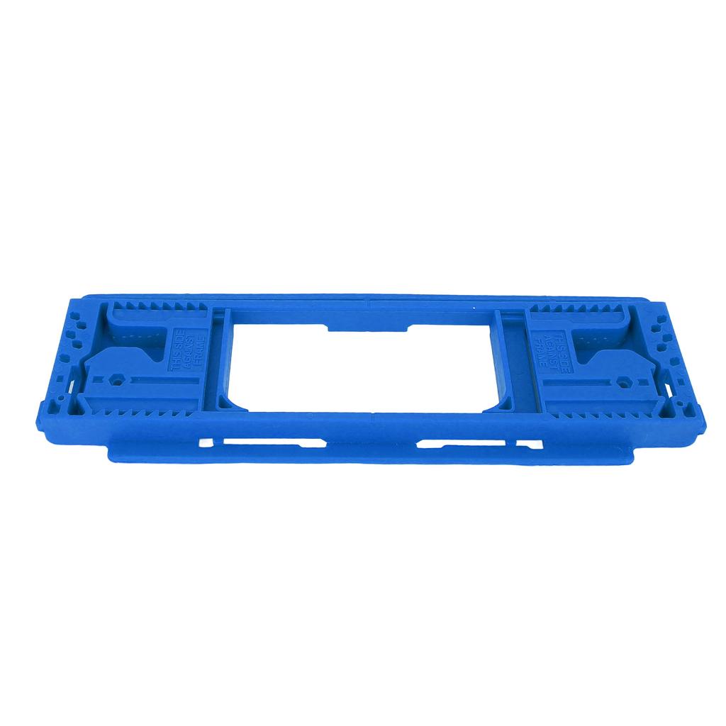 Door Jamb Hinge Jig ABS Blue Color Good Toughness Door Hinge Router Template for Home Decoration