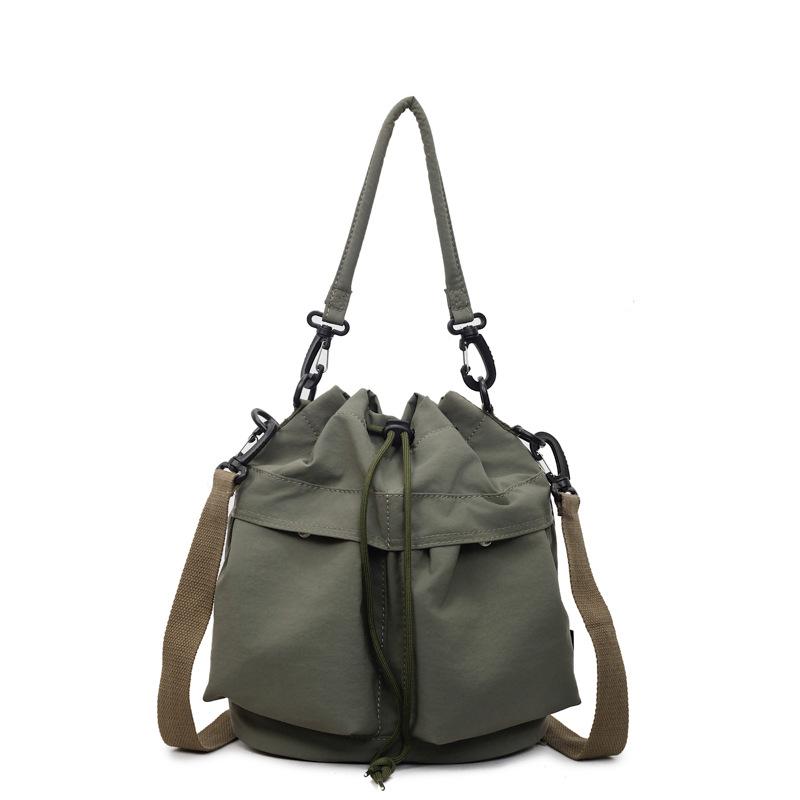 Многофункциональная сумка через плечо большой вместимости Женский рюкзак на шнурке Сумка кроссбоди с несколькими карманами зелёный 1949₽