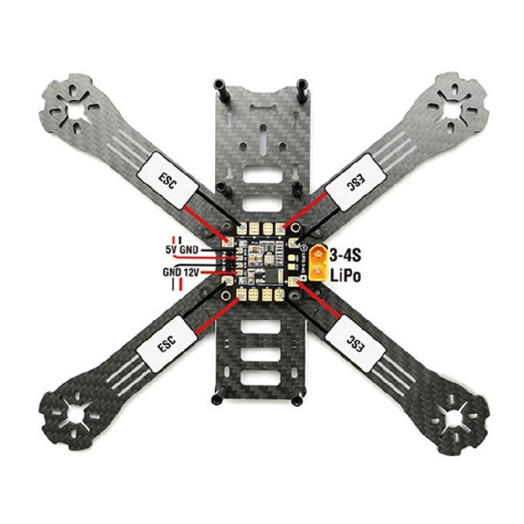 PDB-XT60 BEC 5V&12V Power Distribution Board for RC Airplane Multirotor FPV